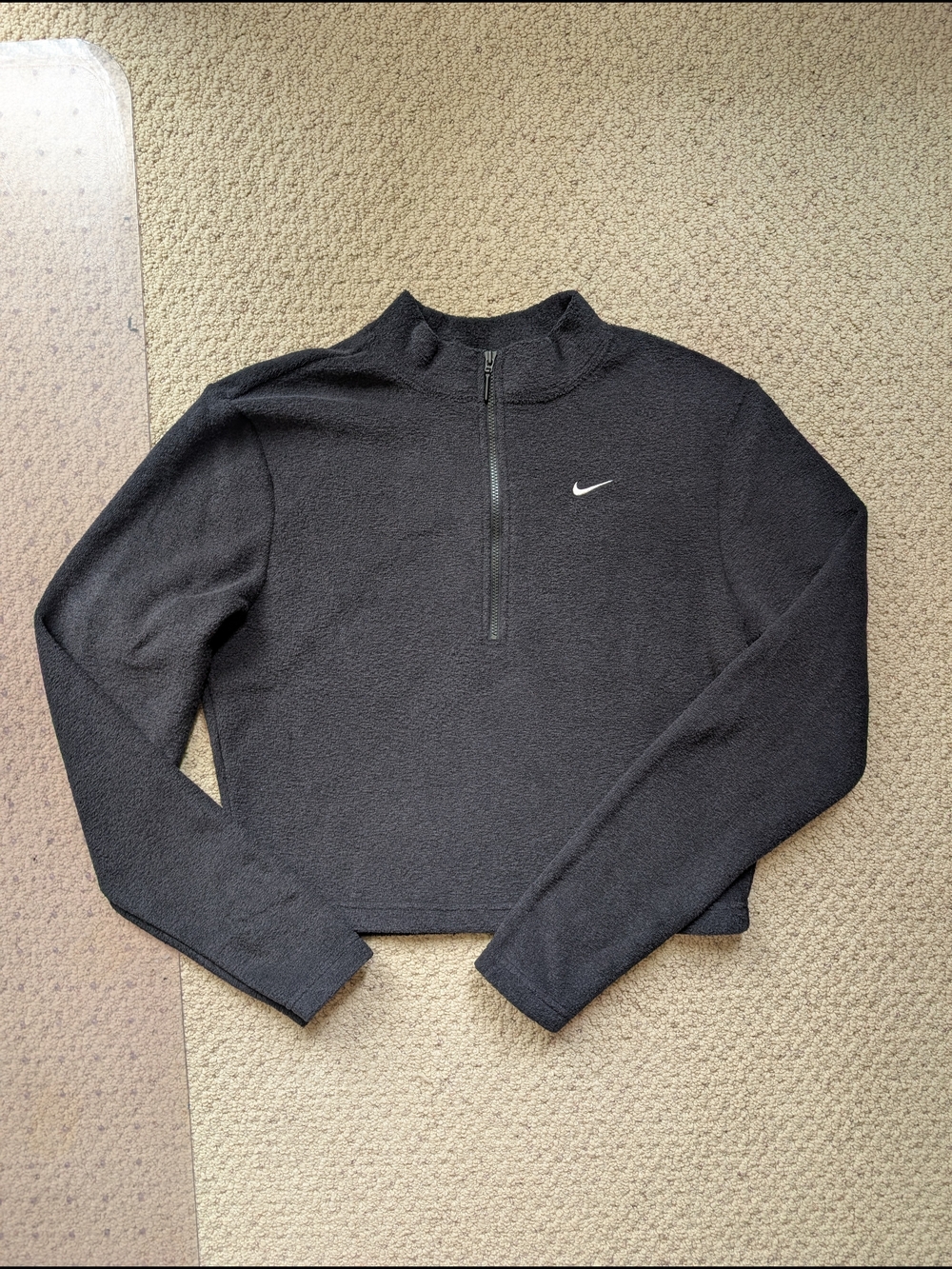 Nike Black Quarter-Zip Fleece Pullover